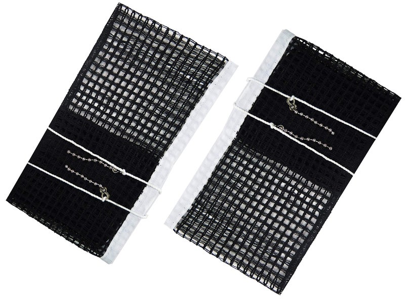 Comesee Ping Pong Nets Replacement, with Chain Tension Table Tennis Nets for Any Table 60 to 72 Inch, 2 Pack Black - Image 1